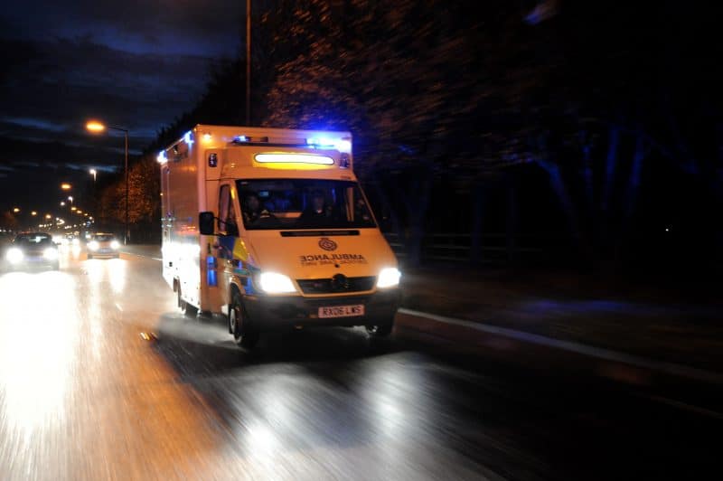 Ambulance at night