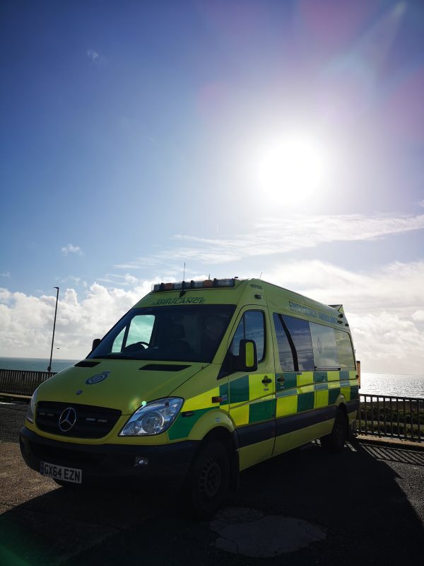 Ambulance at beach