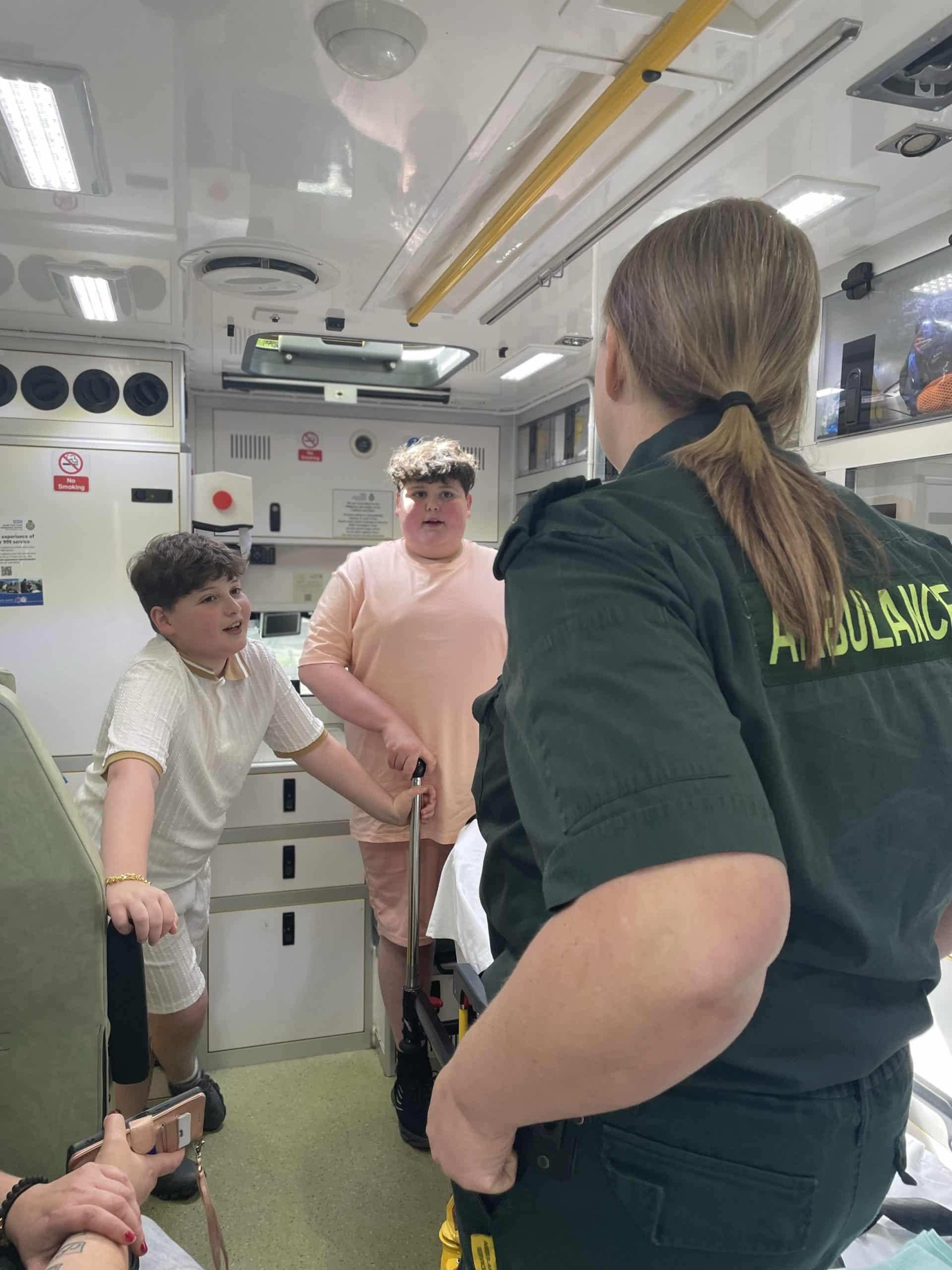 Riley Archie 11-year-old boy reunited with crew following road traffic collision ...