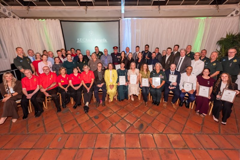 Group of people at awards ceremony